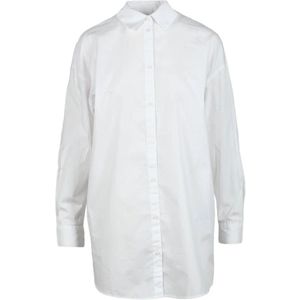 Armani Exchange, Dames, Blouses & Shirts, Wit, Maat: S Katoen,