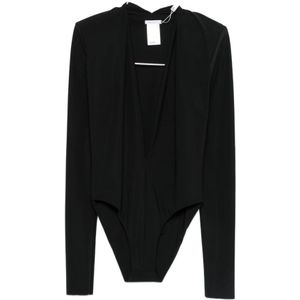 Amazuin, Dames, Tops, Zwart, Maat: ONE Size Polyamide,