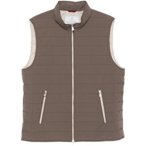Brunello Cucinelli, Heren, Jassen, Bruin, Maat: L Nylon,
