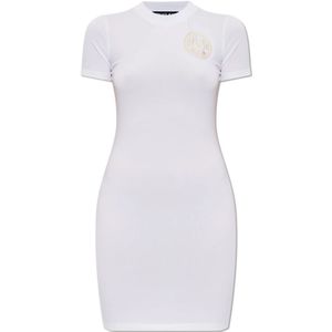 Versace Jeans Couture, Dames, Jurken, Wit, Maat: L Katoen,
