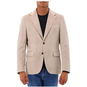 Fay, Heren, Jassen, Beige, Maat: M Katoen,