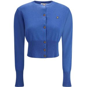 Vivienne Westwood, Dames, Truien, Blauw, Maat: S Katoen,