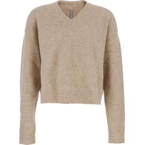 Rick Owens, Heren, Truien, Beige, Maat: M Wol,