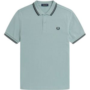 Fred Perry, Heren, Tops, Blauw, Maat: M Katoen,