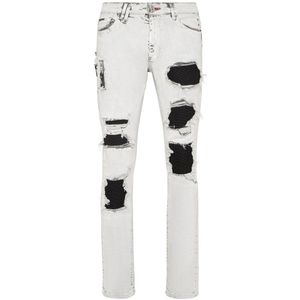 Philipp Plein, Heren, Jeans, Grijs, Maat: W29