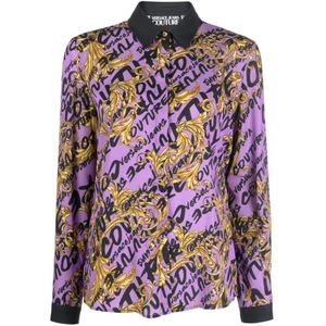 Versace Jeans Couture, Dames, Blouses & Shirts, Veelkleurig, Maat: S