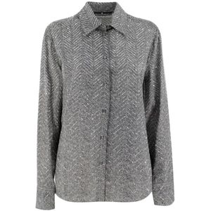 Ermanno Scervino, Dames, Blouses & Shirts, Grijs, Maat: XS Viscose,