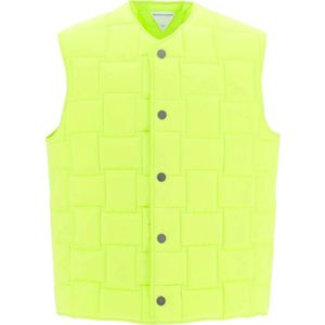 Bottega Veneta, Heren, Jassen, Groen, Maat: S Polyamide,