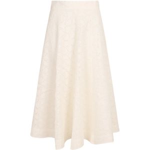 Zimmermann - Midi Rok - Wit - Dames - Met Rits aan de Achterkant