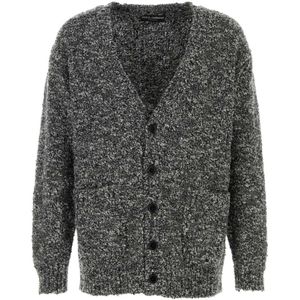 Dolce & Gabbana, Heren, Truien, Grijs, Maat: S Wol,