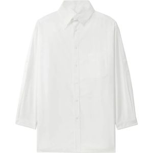 Yohji Yamamoto, Heren, Overhemden, Wit, Maat: L Katoen,