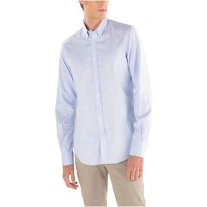 Harmont & Blaine, Heren, Overhemden, Blauw, Maat: 2XL Katoen,