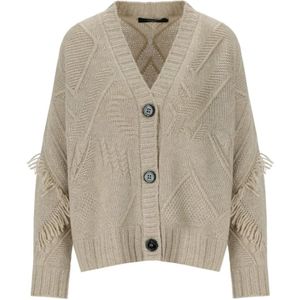 Weekend Max Mara, Dames, Truien, Beige, Maat: S Wol,