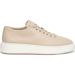 Santoni Leren Tennissneaker , Beige , Dames , Maat: 38 EU