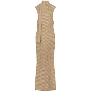 Aeron, Dames, Jurken, Beige, Maat: L Viscose,