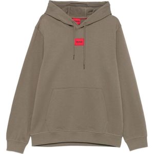 Hugo, Heren, Sweatshirts & Hoodies, Groen, Maat: XL Katoen,