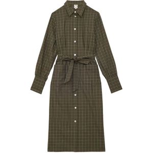 Ines de la Fressange Paris, Dames, Jurken, Groen, Maat: 2XS Katoen,