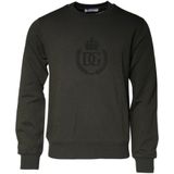 Dolce & Gabbana, Heren, Sweatshirts & Hoodies, Groen, Maat: M Katoen,