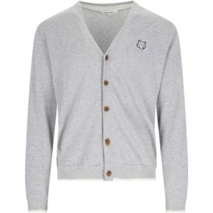 Maison Kitsuné, Heren, Truien, Grijs, Maat: M