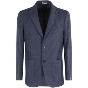 Breras, Heren, Jassen, Blauw, Maat: 3XL Tweed,