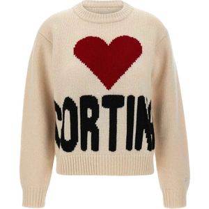 MC2 Saint Barth, Dames, Truien, Beige, Maat: S Wol,