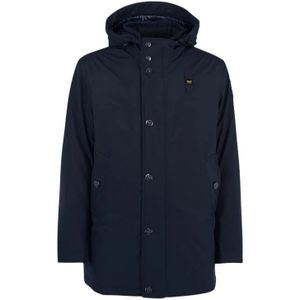 Blauer - Jas met Vaste Capuchon - Blauw - Heren