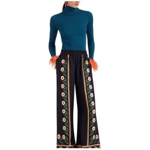 La DoubleJ, Dames, Truien, Blauw, Maat: L Zijde,