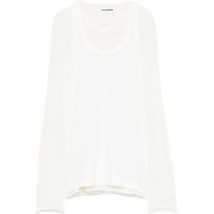 Jil Sander, Dames, Tops, Wit, Maat: XS Jersey,