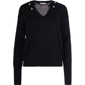 Patrizia Pepe, Dames, Truien, Zwart, Maat: XS