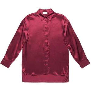 Nenette, Dames, Blouses & Shirts, Rood, Maat: XS Zijde,