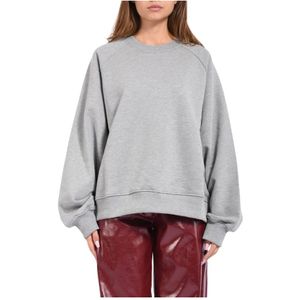 A Paper Kid, Dames, Sweatshirts & Hoodies, Grijs, Maat: XS Katoen,