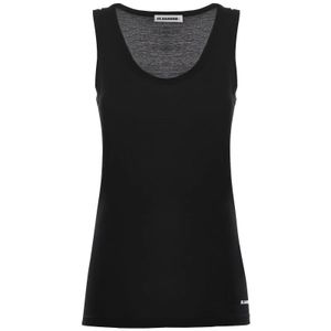 Jil Sander, Dames, Tops, Zwart, Maat: M