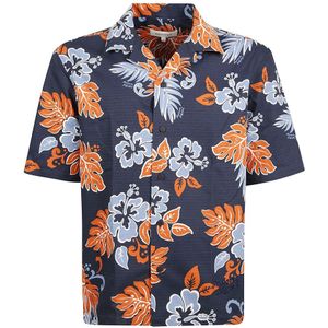 Maison Kitsuné, Heren, Overhemden, Veelkleurig, Maat: S