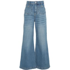 Munthe, Dames, Jeans, Blauw, Maat: XS Katoen,