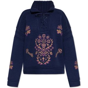 Etro, Dames, Truien, Blauw, Maat: XS Wol,