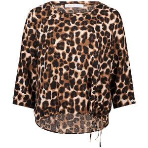 Betty & Co - Blouse met Print - Bruin - Dames