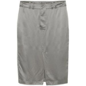 Saint Laurent, Dames, Rokken, Grijs, Maat: M Zijde,