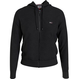 Tommy Jeans, Dames, Sweatshirts & Hoodies, Zwart, Maat: XS Katoen,