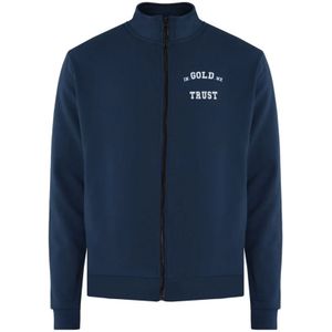 In Gold We Trust, Heren, Sweatshirts & Hoodies, Blauw, Maat: XS