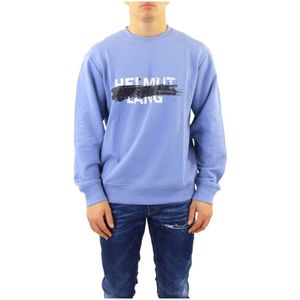 Helmut Lang, Heren, Sweatshirts & Hoodies, Blauw, Maat: S