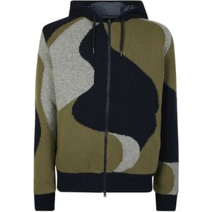 Herno, Heren, Sweatshirts & Hoodies, Blauw, Maat: L Katoen,