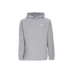 Nike Club Jersey Hoodie - Sportkleding voor mannen , Gray , Heren , Maat: XL