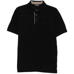 Emporio Armani, Heren, Tops, Zwart, Maat: M Nylon,