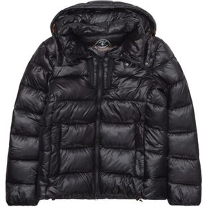 Save The Duck, Heren, Jassen, Zwart, Maat: L Leer,