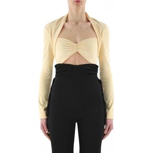 Nanushka, Dames, Tops, Beige, Maat: XS Velours,