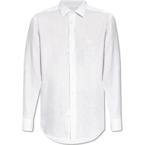 Etro, Heren, Overhemden, Wit, Maat: 3XL Linnen,