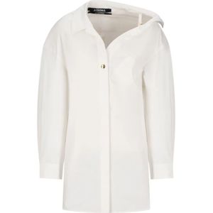 Jacquemus, Dames, Jurken, Wit, Maat: 2XS