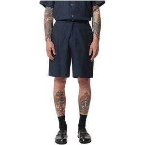 Richmond, Heren, Korte broeken, Blauw, Maat: S Katoen,