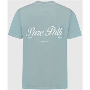 Pure Path, Heren, Tops, Blauw, Maat: XL Katoen,