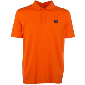 Paul & Shark, Heren, Tops, Oranje, Maat: M Katoen,